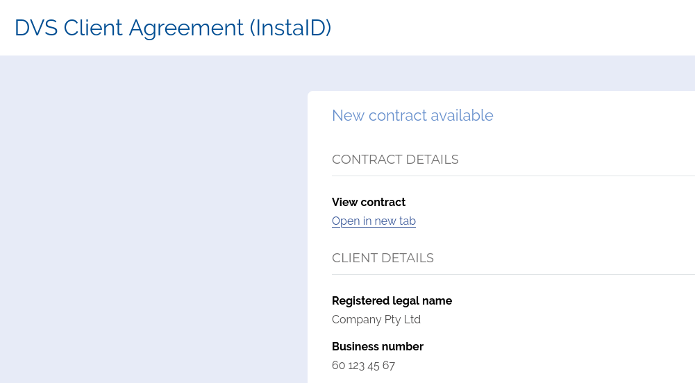 Contracts - Client Details